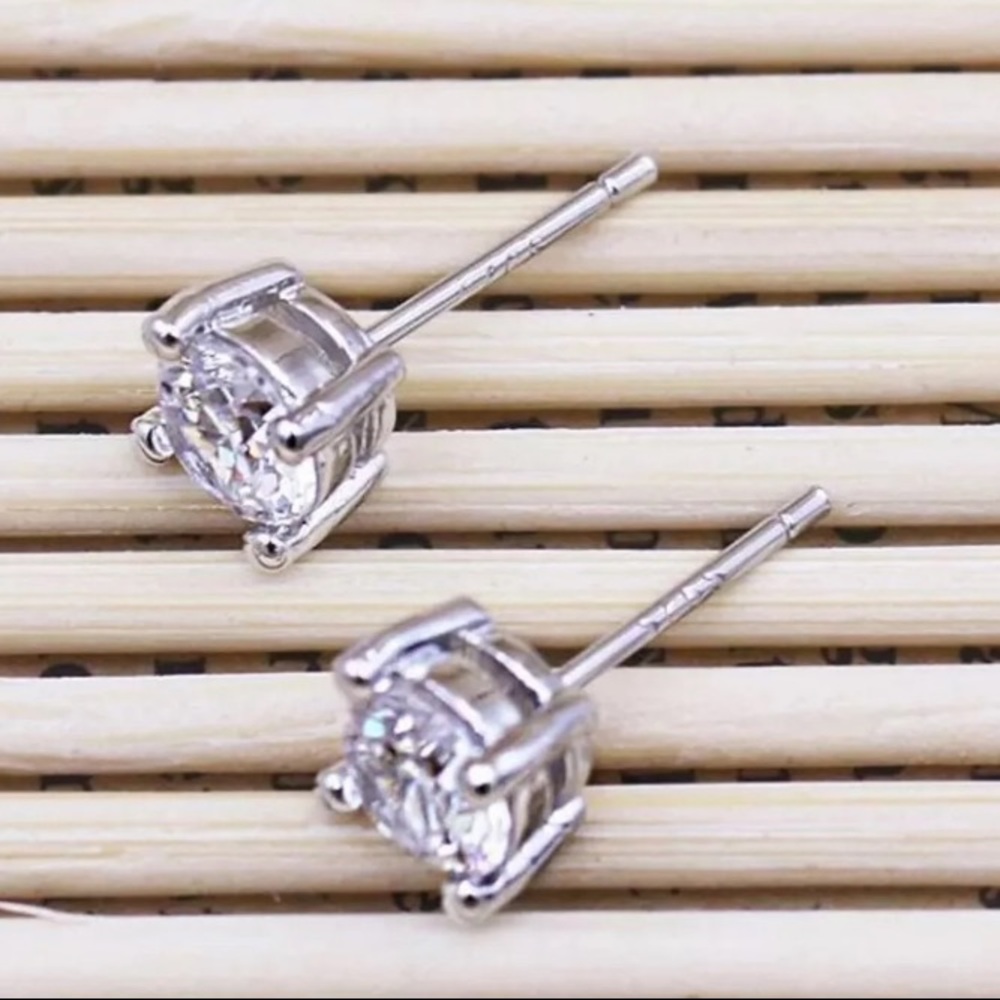 Sterling silver stud earrings